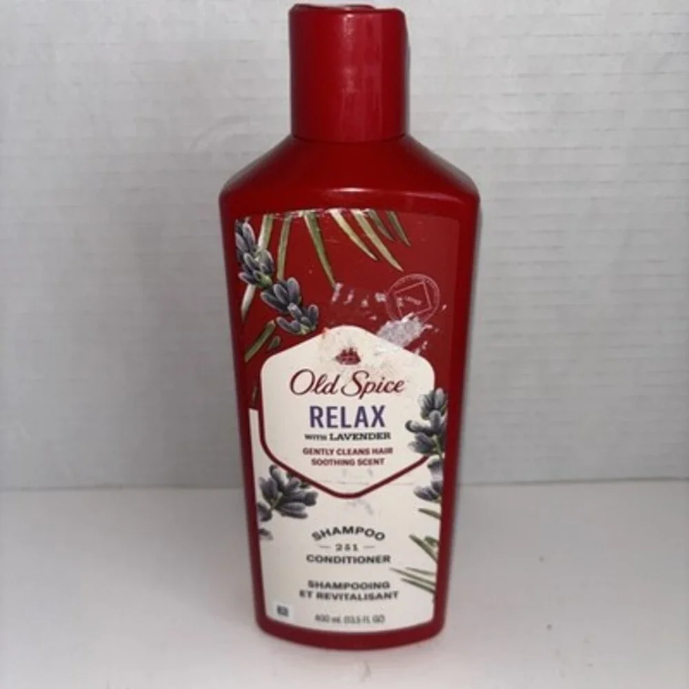 Old Spice Relax 2 In 1 Shampoo and Conditioner Lavender 13.5 Oz
